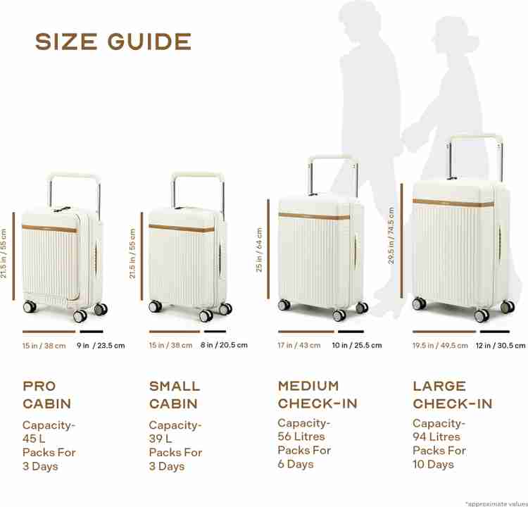 55 45 25 luggage best sale