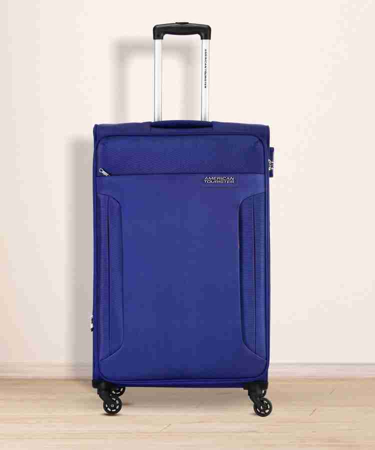 AMERICAN TOURISTER AMT TROY SP 79 ROYAL BLUE Expandable Check in Suitcase 4 Wheels 31 inch