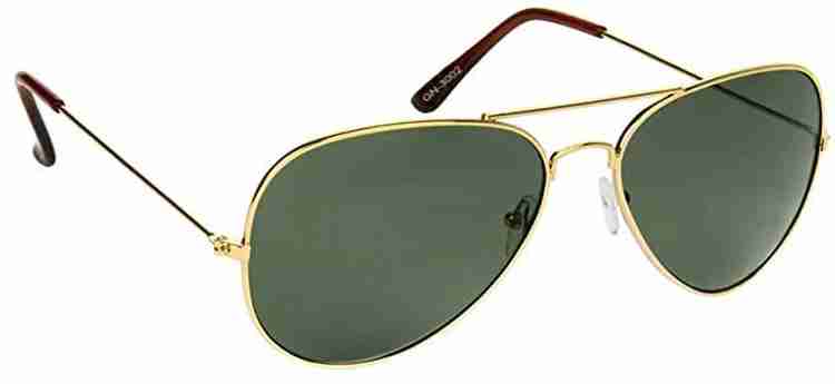 Dark green aviator sunglasses deals