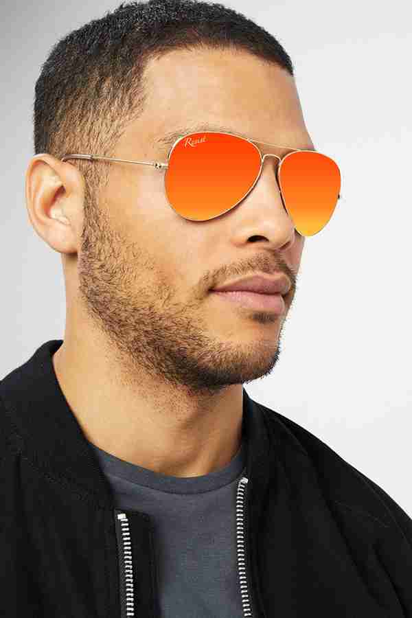 Aviator sunglasses orange outlet