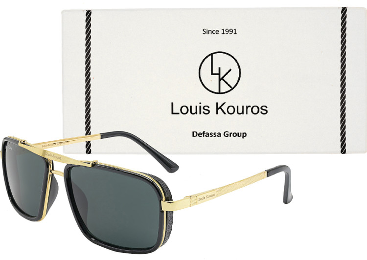 Green Square Rb4413 58 LOUIS KOUROS Rectangular, Retro Square