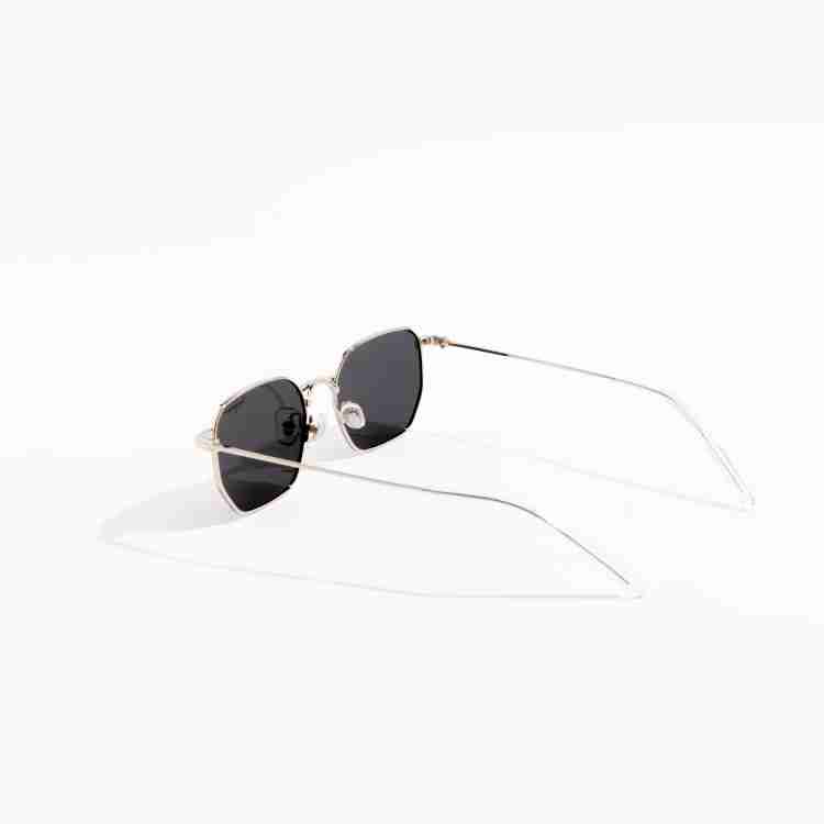 Buy Fancyy ROBOT Retro Square Sunglasses Grey For Men & Women