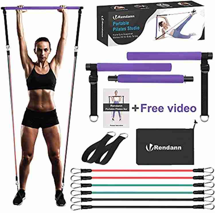 Rendann Portable Pilates Bar Exercise KitStackable 3 Pairs Of Resistance Bands Back Lumbar Support Buy Rendann Portable Pilates Bar Exercise KitStackable 3 Pairs Of Resistance Bands Back Lumbar Suppor...