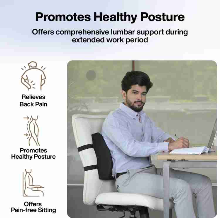 FOVERA Lumbar Support Memory Foam Cushion Designed for Working Chair Back Pain Relief Back Lumbar Support Buy FOVERA Lumbar Support Memory Foam Cushion Designed for Working Chair Back Pain Relief