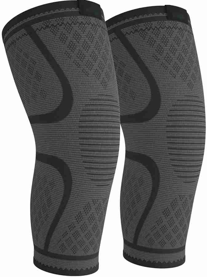 Ultra Flex Athletics Knee Compression Sleeve Single Wrap, Black Red, Small  for sale online