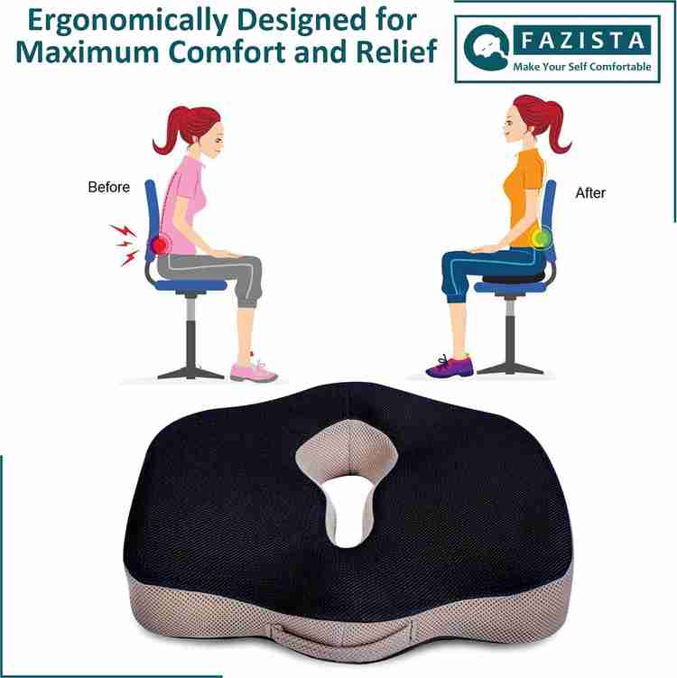 Fazista Coccyx Seat Cushion for Tailbone Lower Back Pain Relief Below 80kg WT Back Lumbar Support Buy Fazista Coccyx Seat Cushion for Tailbone Lower Back Pain Relief Below