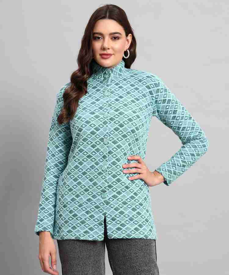 GRAND MALBORK Printed Collared Neck Casual Women Green Sweater Buy GRAND MALBORK Printed Collared Neck Casual Women Green Sweater Online at Best Prices in India Flipkart