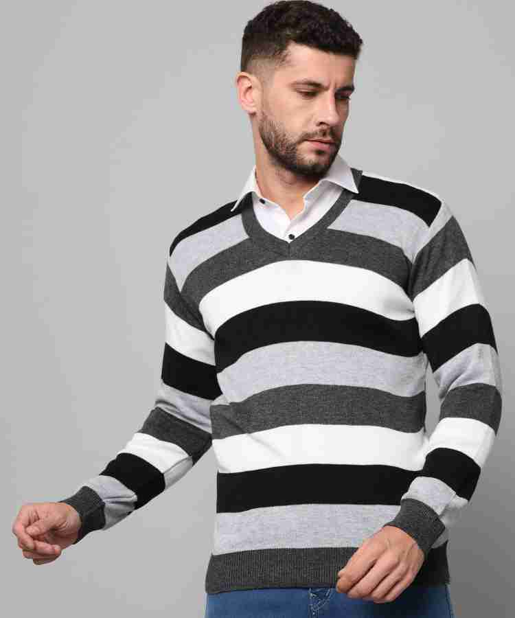 BUDAPEST Striped V Neck Casual Men Multicolor Sweater Buy BUDAPEST Striped V Neck Casual Men Multicolor Sweater Online at Best Prices in India Flipkart