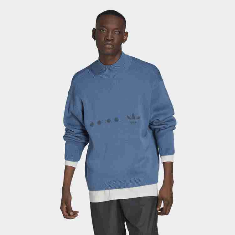 ADIDAS ORIGINALS Striped High Neck Casual Men Blue Sweater Buy ADIDAS ORIGINALS Striped High Neck Casual Men Blue Sweater Online at Best Prices in India Flipkart