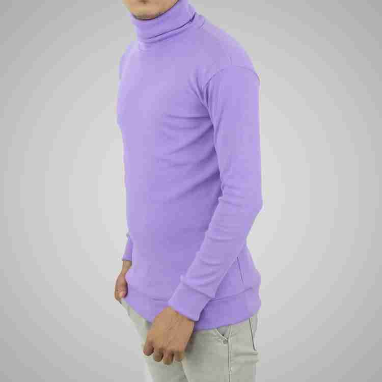 Lavender turtleneck men hot sale