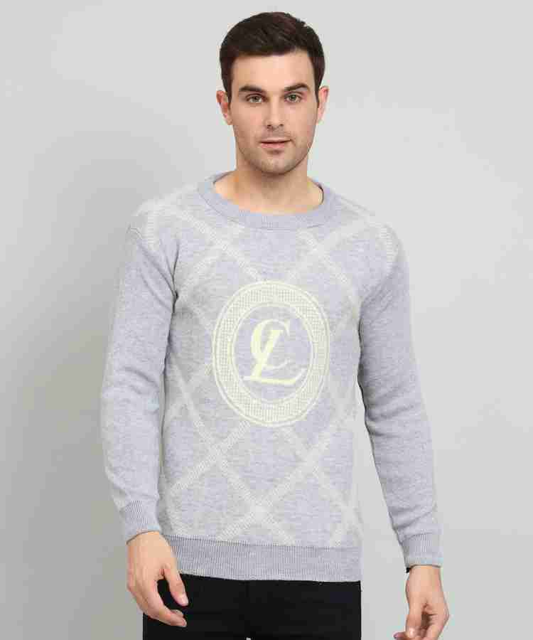 SYDNEY HILLS Printed Round Neck Casual Men Grey Sweater Buy SYDNEY HILLS Printed Round Neck Casual Men Grey Sweater Online at Best Prices in India Flipkart