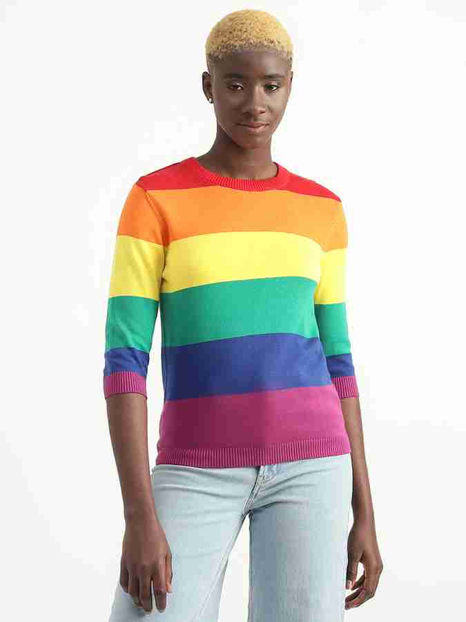 United Colors of Benetton Colorblock Round Neck Casual Women Multicolor Sweater Buy United Colors of Benetton Colorblock Round Neck Casual Women Multicolor Sweater Online at Best Prices in India Flipk...
