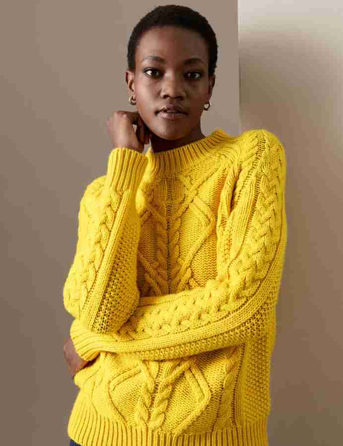 MARKS SPENCER Self Design Crew Neck Casual Women Yellow Sweater Buy MARKS SPENCER Self Design Crew Neck Casual Women Yellow Sweater Online at Best Prices in India Flipkart