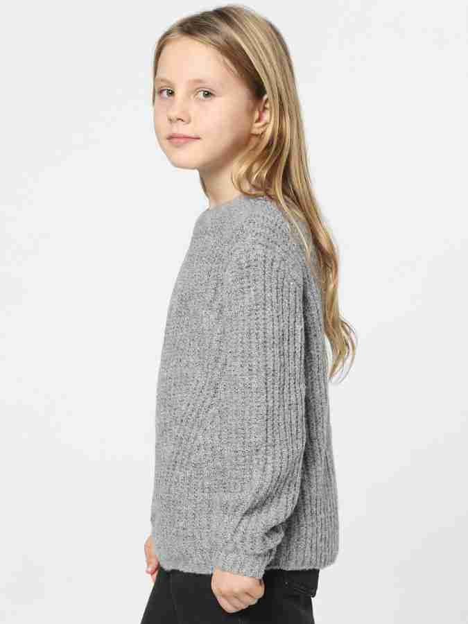 Girls gray outlet sweater