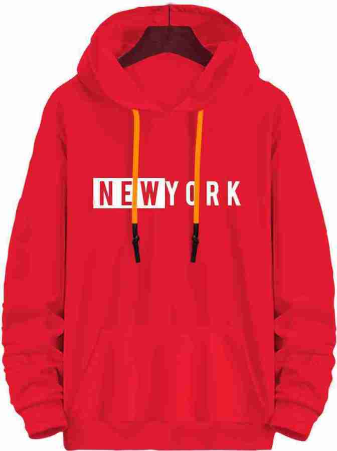  New York Mens Hoodies Pullover Print Hooded Jacket