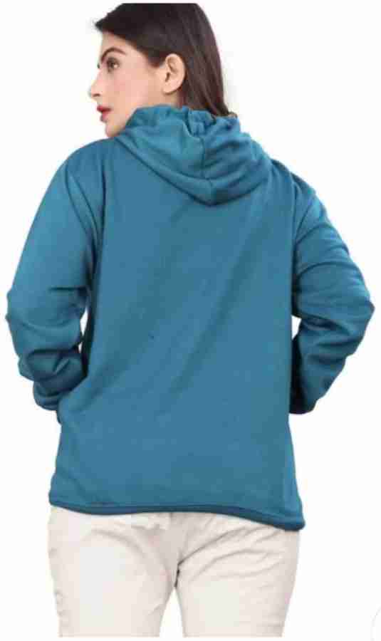 JaanVi fashion casual Full Sleeve Solid Hoodie For Womens and girls –  alhammad