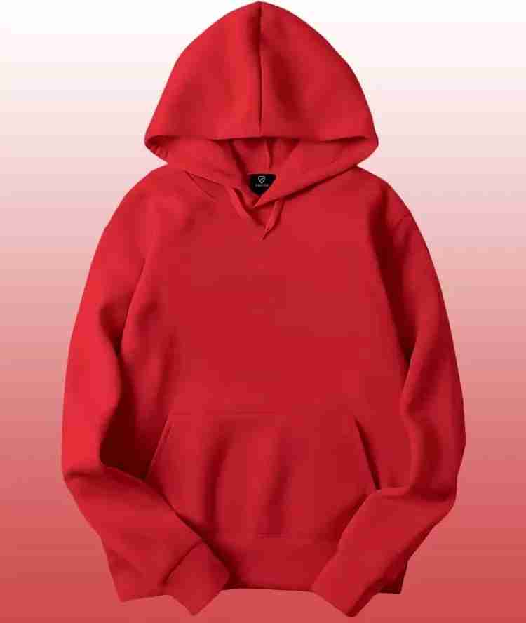 Plain red sweatshirt mens discount
