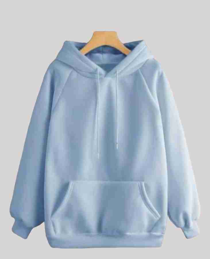 BuyPlain Sky Blue Sweatshirt for Women Online India @ Beyoung.