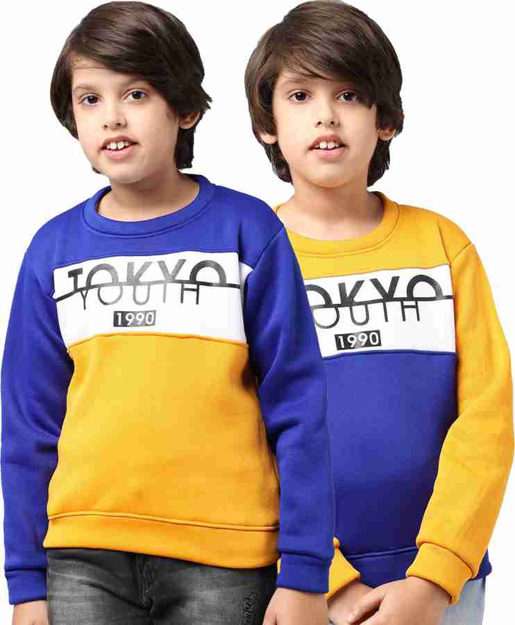 Fit N Fame Full Sleeve Color Block Boys Girls Sweatshirt Buy Fit N Fame Full Sleeve Color Block Boys Girls Sweatshirt Online at Best Prices in India Flipkart
