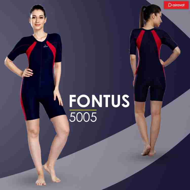 Dive Navy Blue and Red Ladies Swimming Suit ( Lycra at Rs 535/piece in  Ludhiana