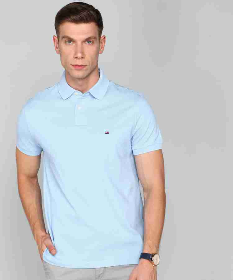 Light blue tommy on sale hilfiger t shirt