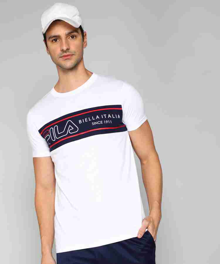 FILA Printed Men Round Neck White T Shirt Buy FILA Printed Men Round Neck White T Shirt Online at Best Prices in India Flipkart