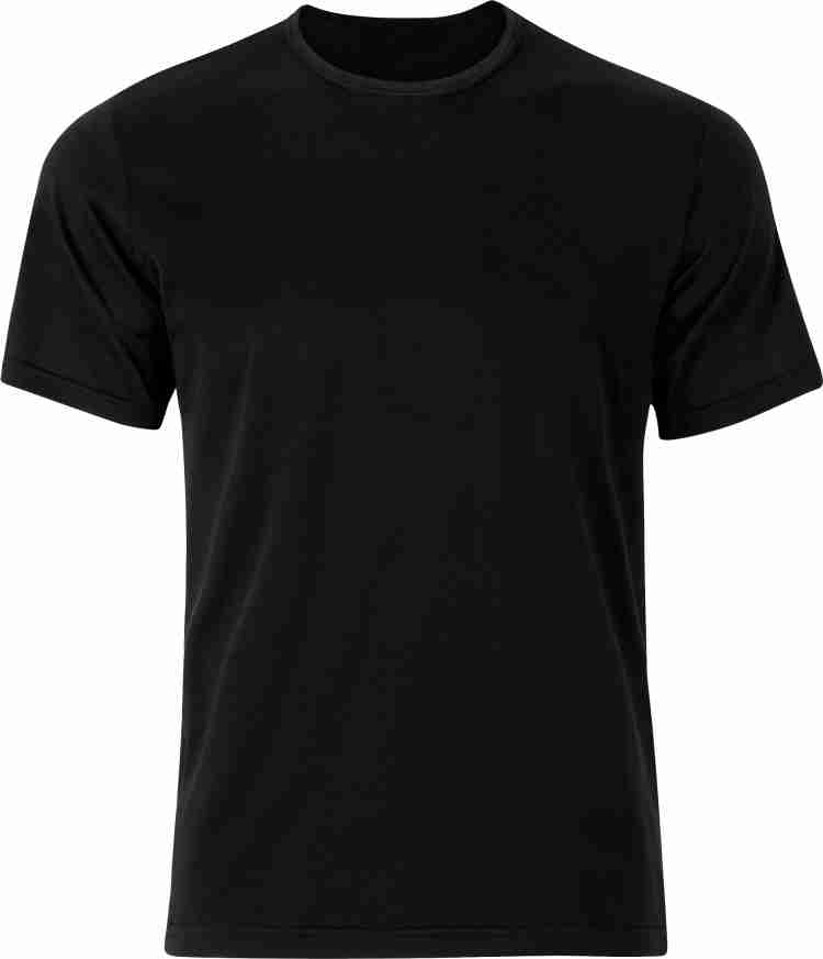 Plain black t shirt for men png hotsell