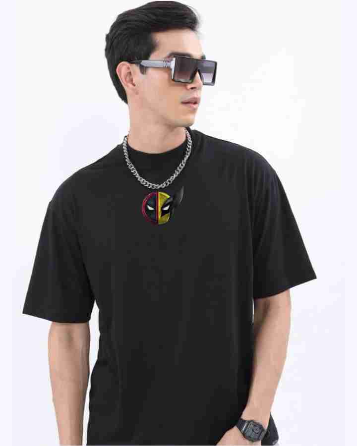 ROYAL STANCE X DEADPOOL Printed Men Round Neck Black T Shirt Buy ROYAL STANCE X DEADPOOL Printed Men Round Neck Black T Shirt Online at Best Prices in India Flipkart