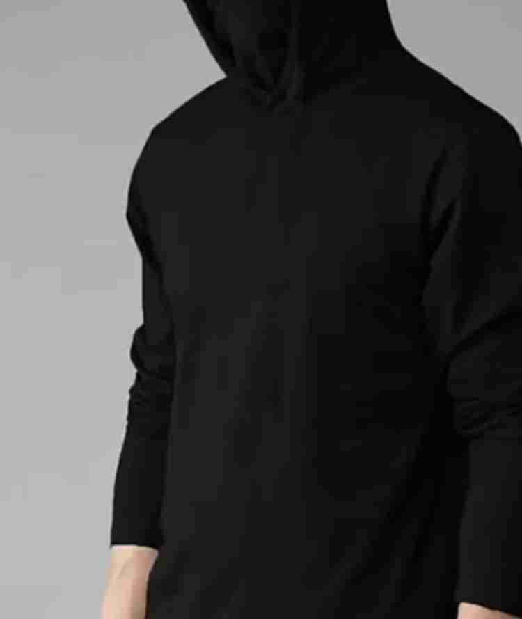 Buy FARBOT Solid Men Hooded Neck Black T Shirt Online at Best Prices in India Flipkart