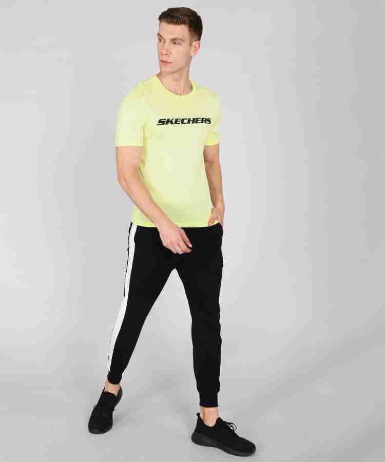 Skechers sweatpants on sale mens yellow