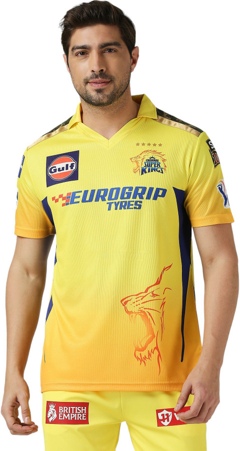 playR X Chennai Super Kings Printed Men Polo Neck Yellow T-Shirt - Buy  playR X Chennai Super Kings Printed Men Polo Neck Yellow T-Shirt Online at  Best Prices in India | Flipkart.com