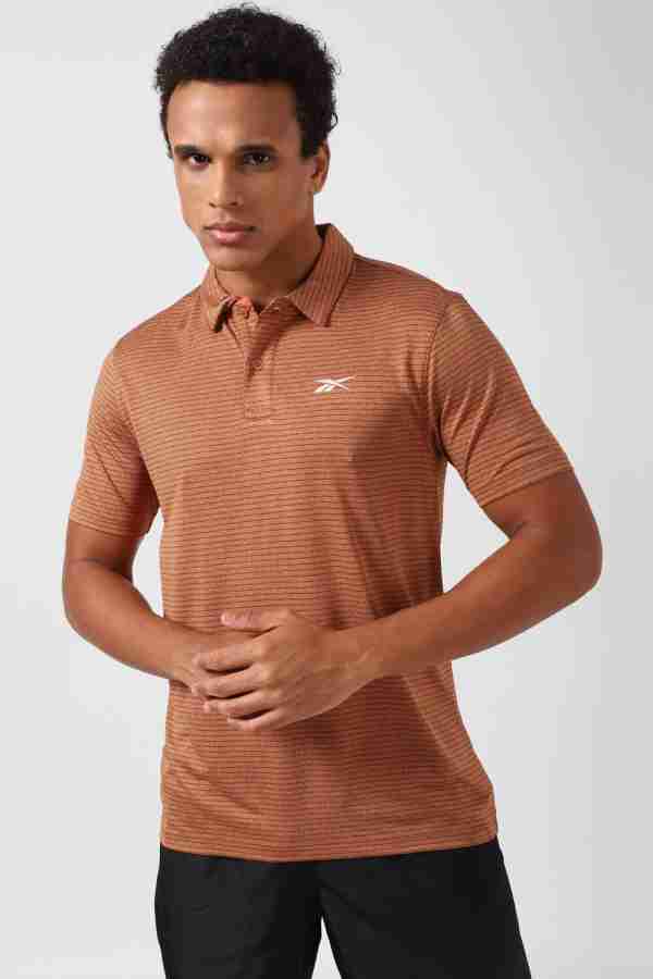 Reebok polo store shirts mens brown