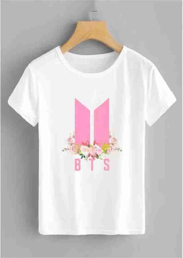 Bts Tshirt Printed Typography Men Round Neck White T Shirt Buy