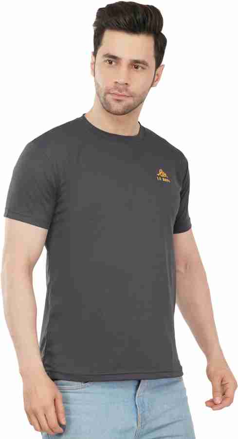 Men's Grey Crew Neck Cotton T-Shirt from Crew Clothing Company