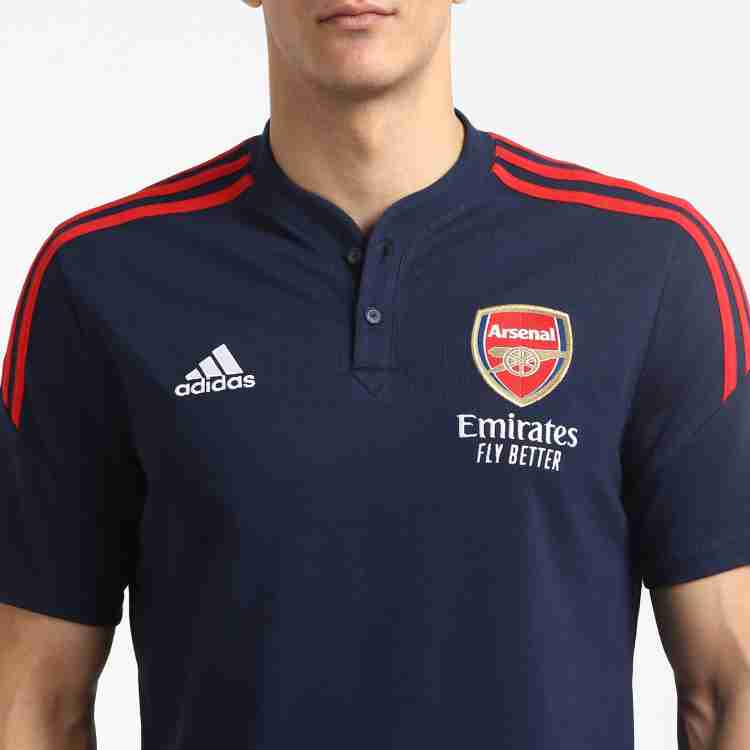 Adidas originals stand collar t shirt navy hotsell