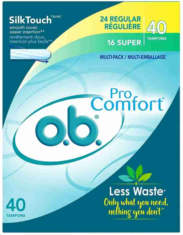 Buy o.b. Ultra Absorbency Tampons, 40 Count (Pack of 2) Online at