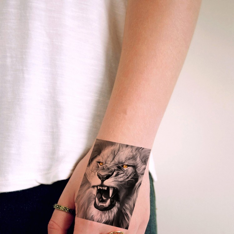 black and white lion logo lion sticker lion tattoo 21188162 Vector Art at  Vecteezy