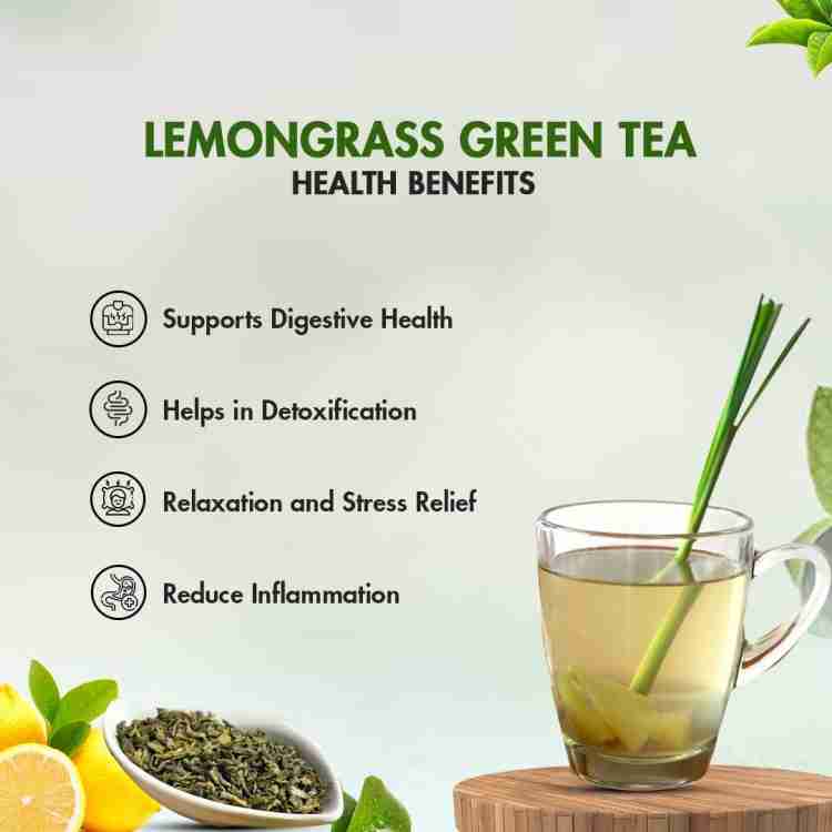 Sorich Organics Lemongrass Green Tea Leaves Rich in Vitamin Detox the body Good for Skin Hair Lemon Grass Green Tea Pouch Price in India Buy Sorich Organics Lemongrass Green Tea Leaves