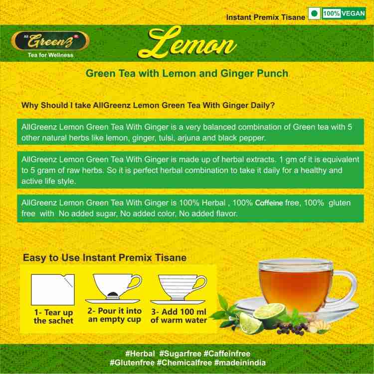 Lemon ginger herbal tea benefits best sale