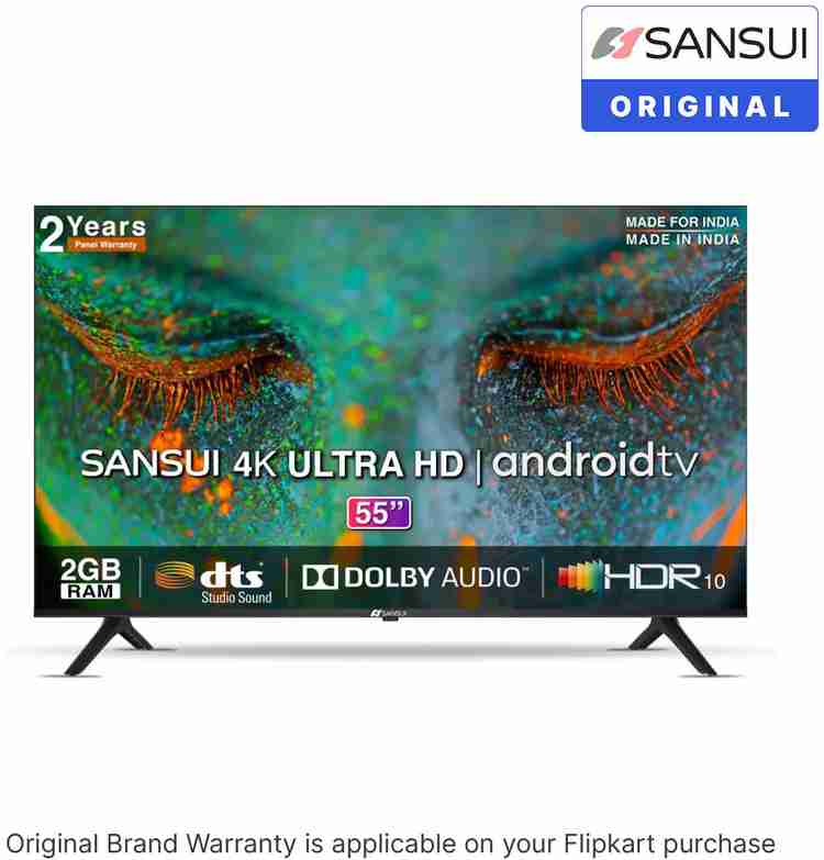 _ SANSUI 55インチ4K液晶テレビ 地上・BS・110度CSデジタル (USB HDD録画対応) SDU551-B1 - NTT-X Store