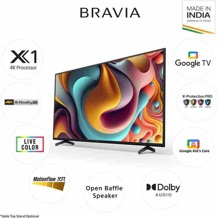 Buy Sony Bravia 108 cm (43 inches) 4K Ultra HD Smart LED Google TV  KD-43X64L (Black) at Reliance Digital