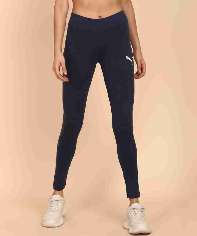 PUMA Solid Women Blue Tights - Buy PUMA Solid Women Blue Tights