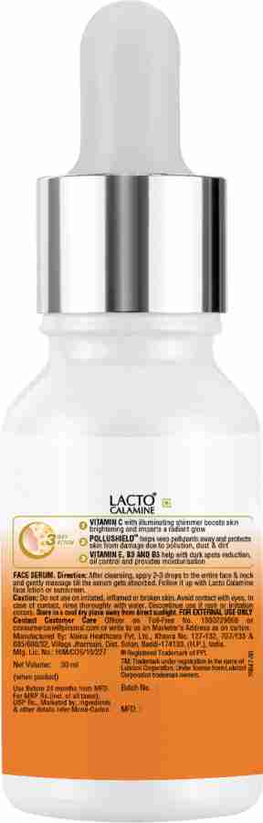 Lacto Calamine Vitamin C Skin Brightening Price in India Buy