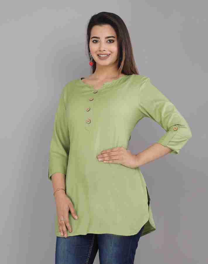 STYLE GANGA Casual Solid Women Light Green Top Buy STYLE GANGA Casual Solid Women Light Green Top Online at Best Prices in India Flipkart