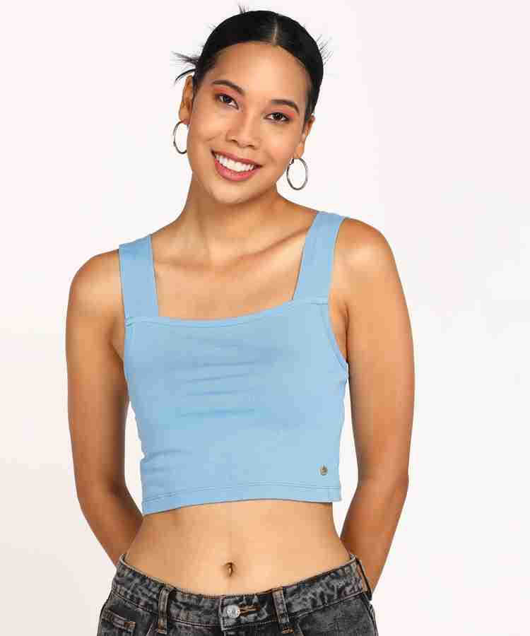 FOREVER 21 Casual Solid Women Blue Top Buy FOREVER 21 Casual Solid Women Blue Top Online at Best Prices in India Flipkart