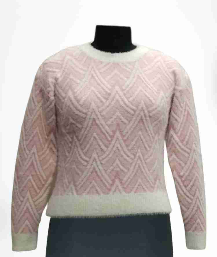 Buy Zuma Striped Sweater in White for Women Online in India on a