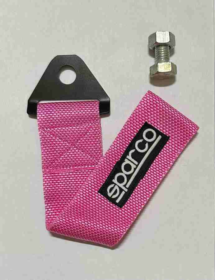 Auto MT SPARCO Pink CAR Truck Tow Belt Strap Front Rear Tow Strap Tow Hook  Towing Belt 0.2 m Towing Cable Price in India - Buy Auto MT SPARCO Pink CAR  Truck