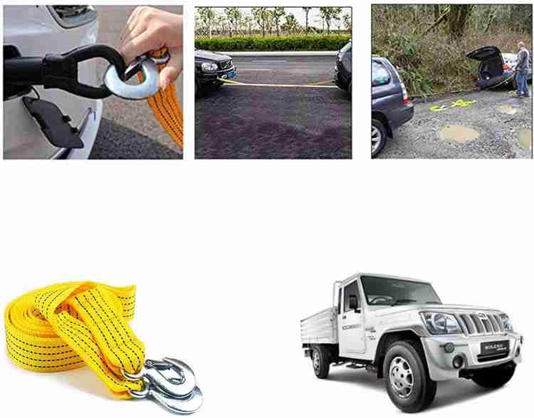 Automotive Prist Nylon Car Truck Towing Rope Cable Tow Pull Strap Hooks for Bolero Pich Up 4 m Towing Cable Price in India Buy Automotive Prist Nylon Car Truck Towing Rope Cable