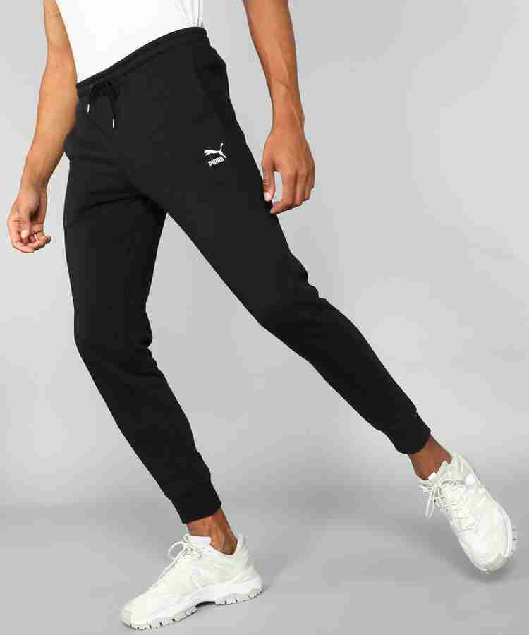PUMA Classics Sweatpants Cuff Solid Men Black Track Pants Buy