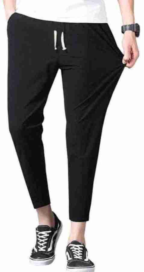 SG Simla Garments Solid Men Black Track Pants - Buy SG Simla